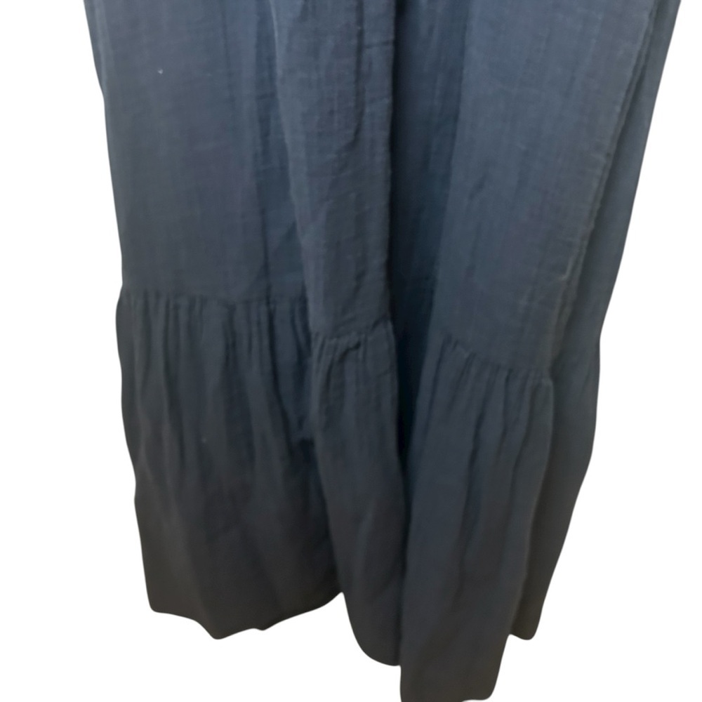 Navy Blue Sleeveless Maxi Dress Boho Tiered Summer Beach XS - Picture 4 of 12